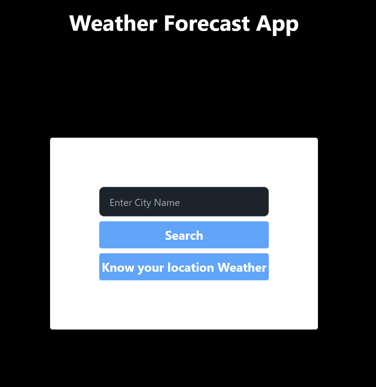 Weather App